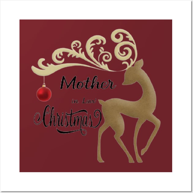 Mother In Law Christmas Wall Art by North Pole Fashions